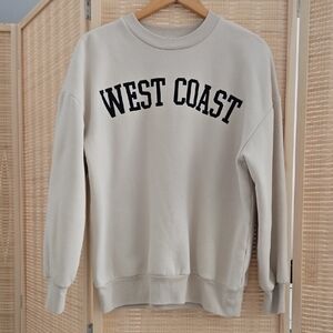 OAK + FORT Cream West Coast Sweater